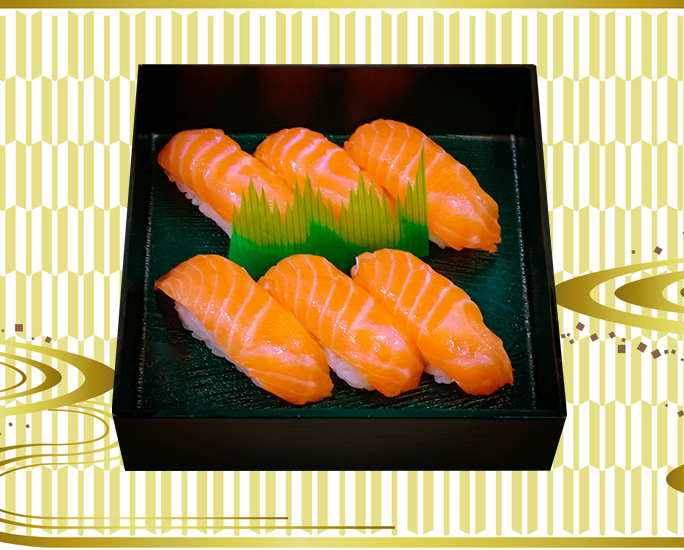 サーモン握り6貫